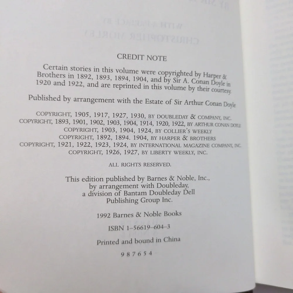 Barnes & Noble‎ The Complete Sherlock Holmes Burgundy Leather Gold Gilt 1992